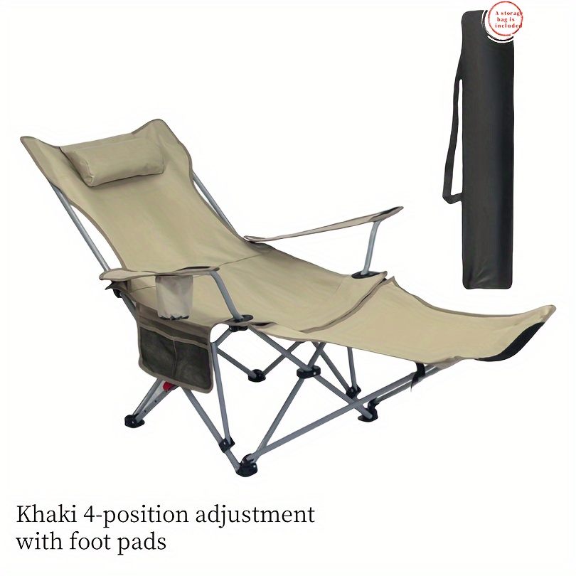 Outdoor Furniture Diy Plans - Portable Folding Camping Chair, 4-position Adjustment,