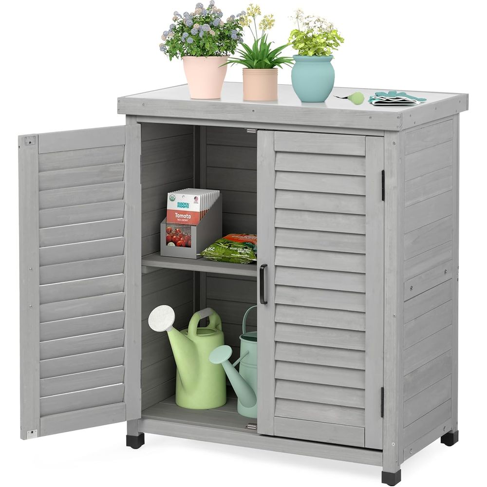 Outdoor Storage Cabinet & Pott - Outdoor Furniture With Storage review and price