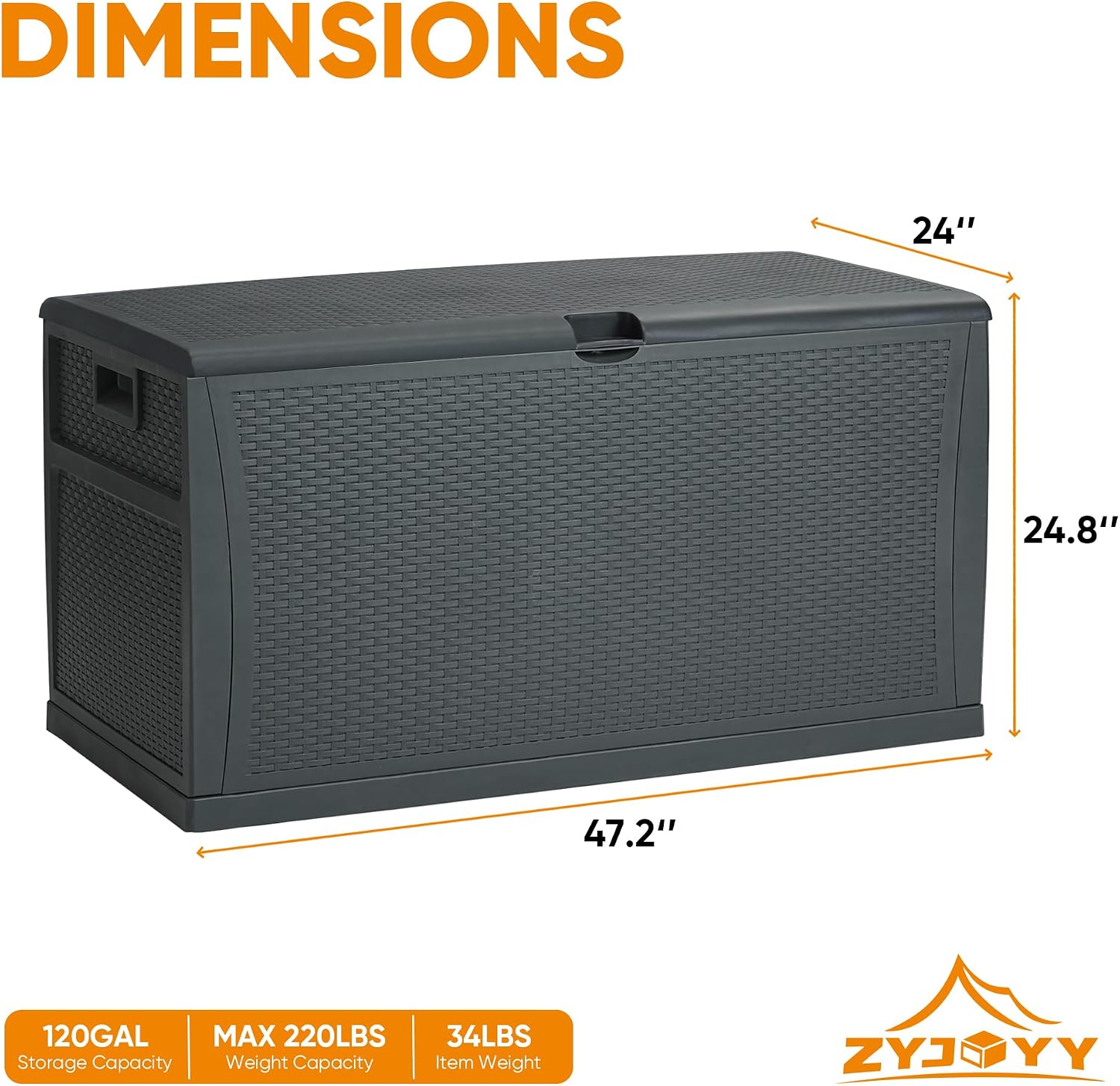 100 Gallon Resin Deck Box Wate - Outdoor Furniture Ofo review and price