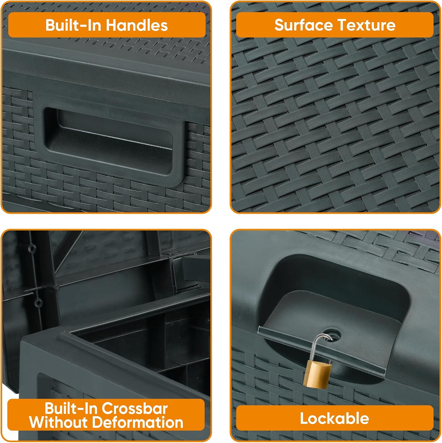 100 Gallon Resin Deck Box Wate - Outdoor Furniture Ofo review and price