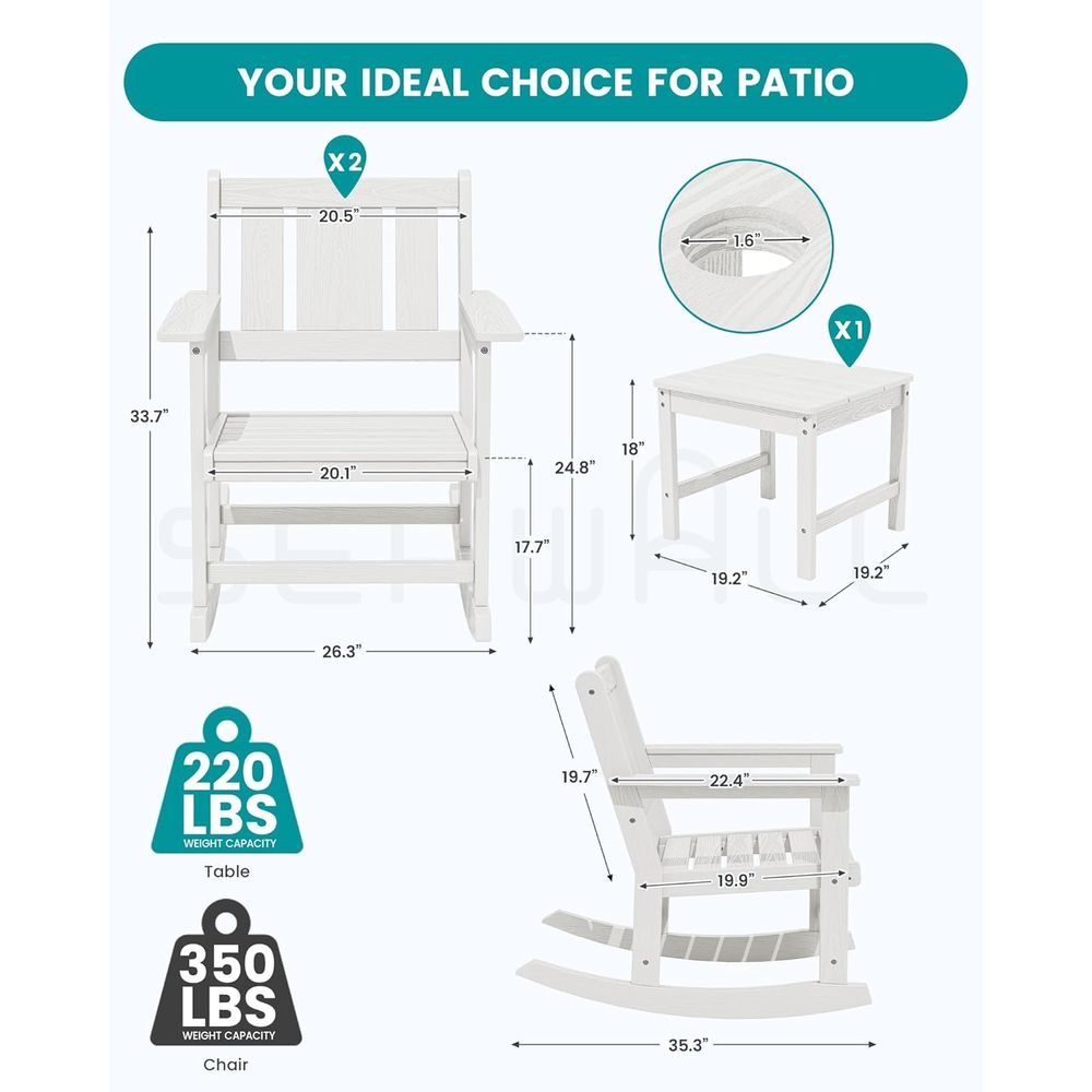 Outdoor Rocking Chairs Set o 2 - Outdoor Furniture Ofo review and price