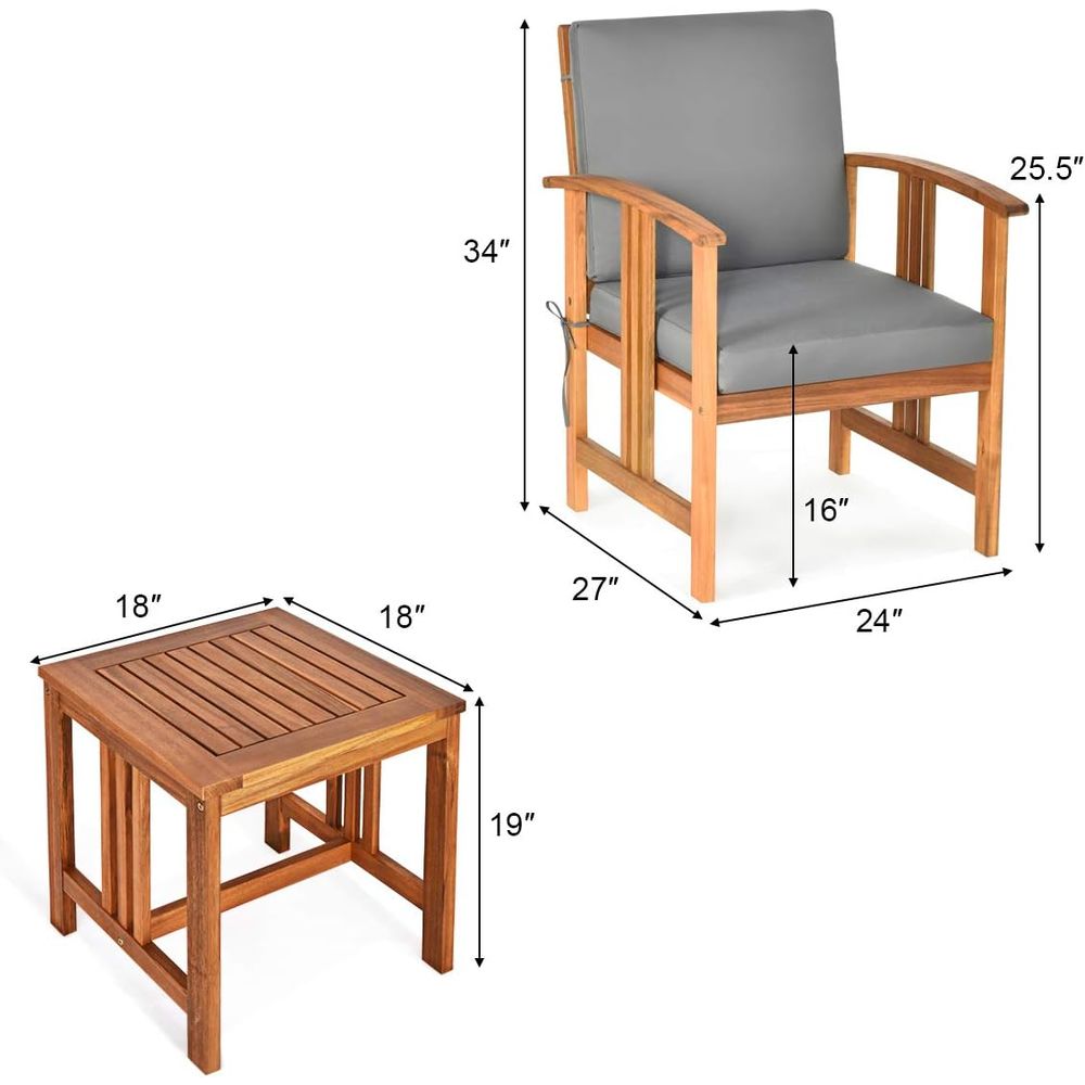 3 Pieces Patio urniture Set, I - Outdoor Furniture Ofo review and price