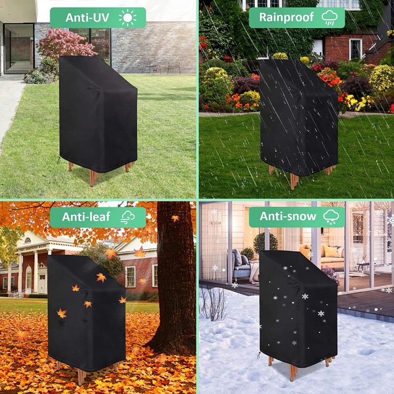 1/2/PCS Stacked Chair Dust Cov - Outdoor Furniture Cover Waterproof review and price