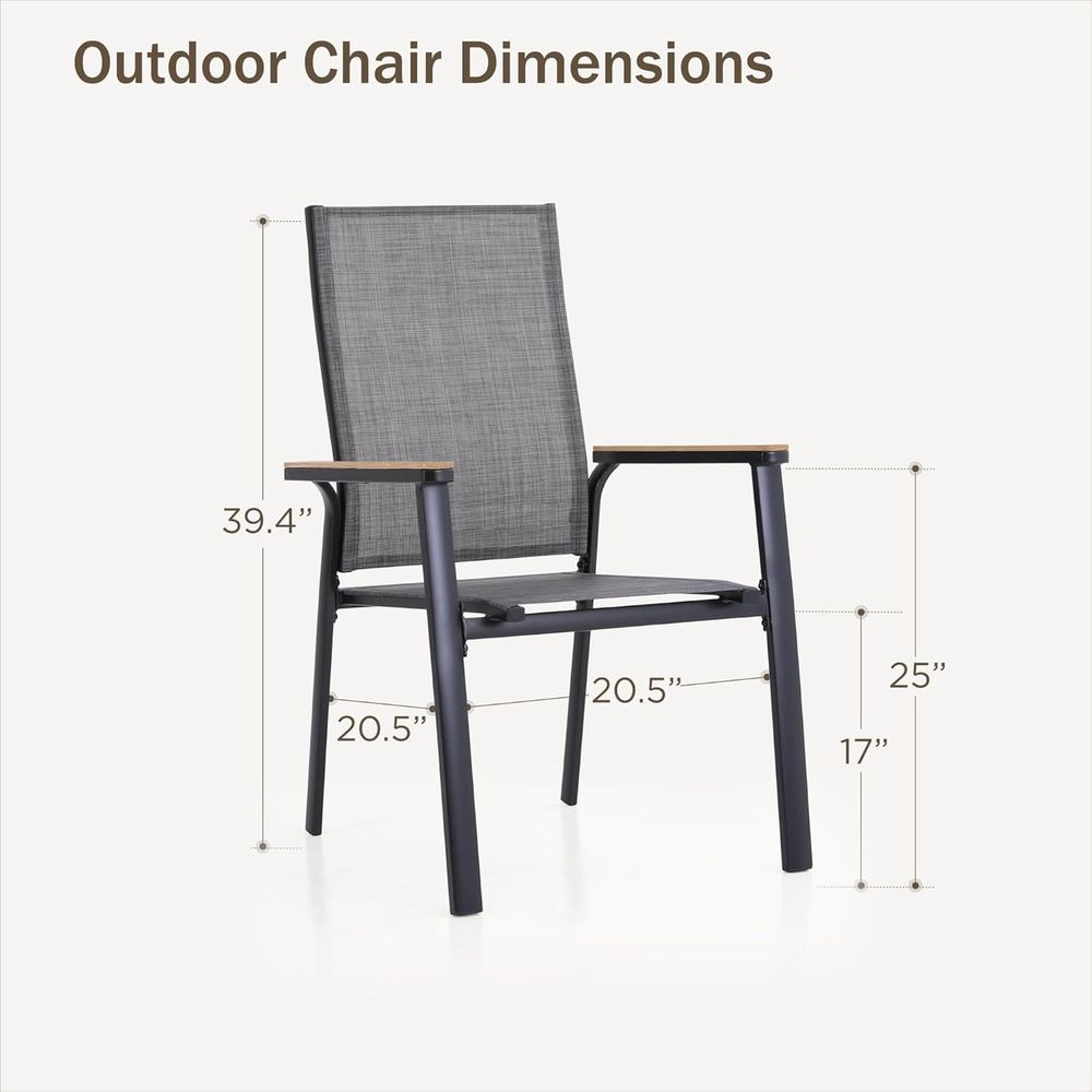 Outdoor Stackable Dining Chair - Outdoor Furniture Ofo review and price