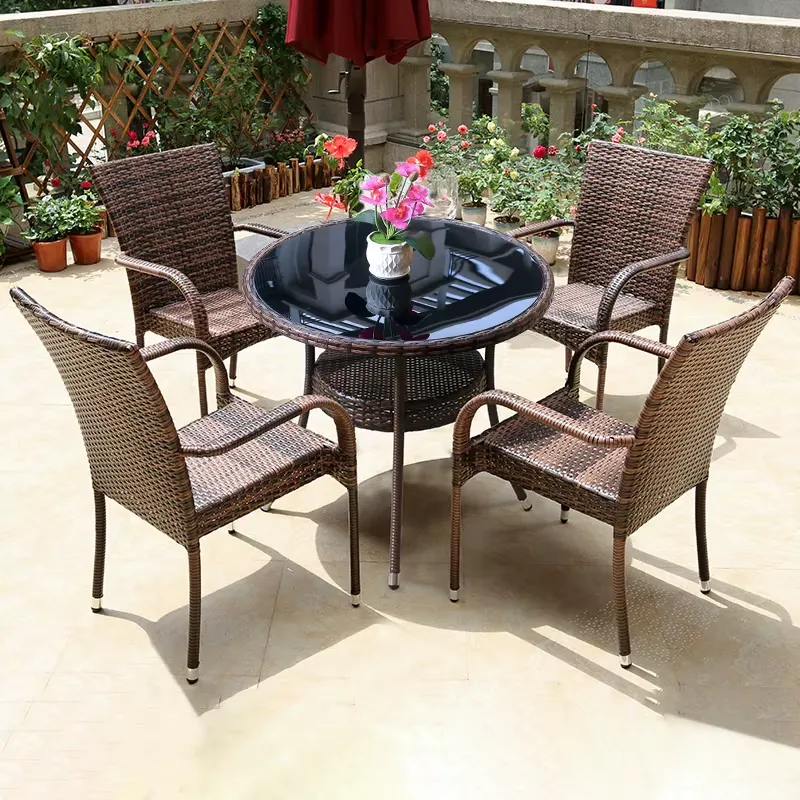 Small Metal Rattan Coffee Tabl - Outdoor Furniture Prices review and price