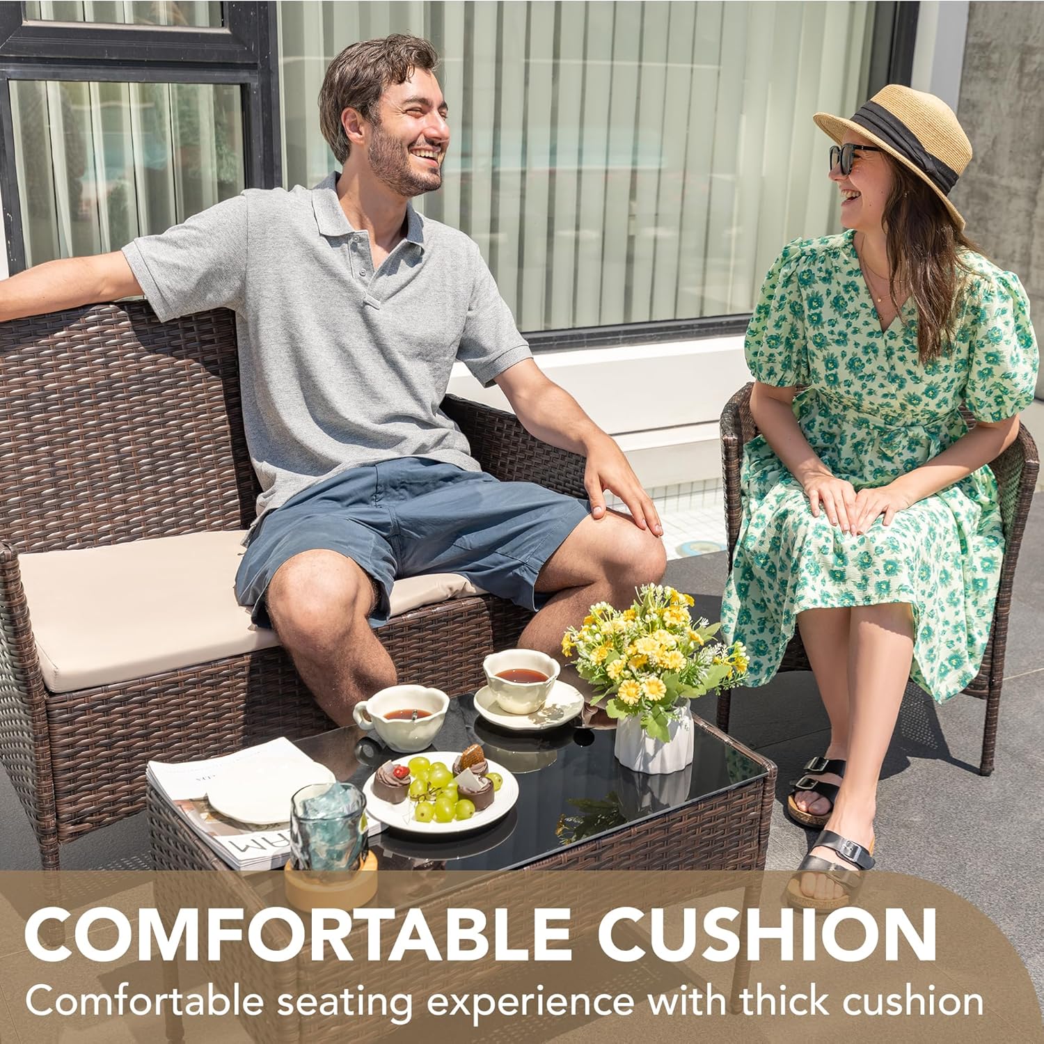 o*-4 Pieces Outdoor Patio Furn - Outdoor Furniture Ofo review and price