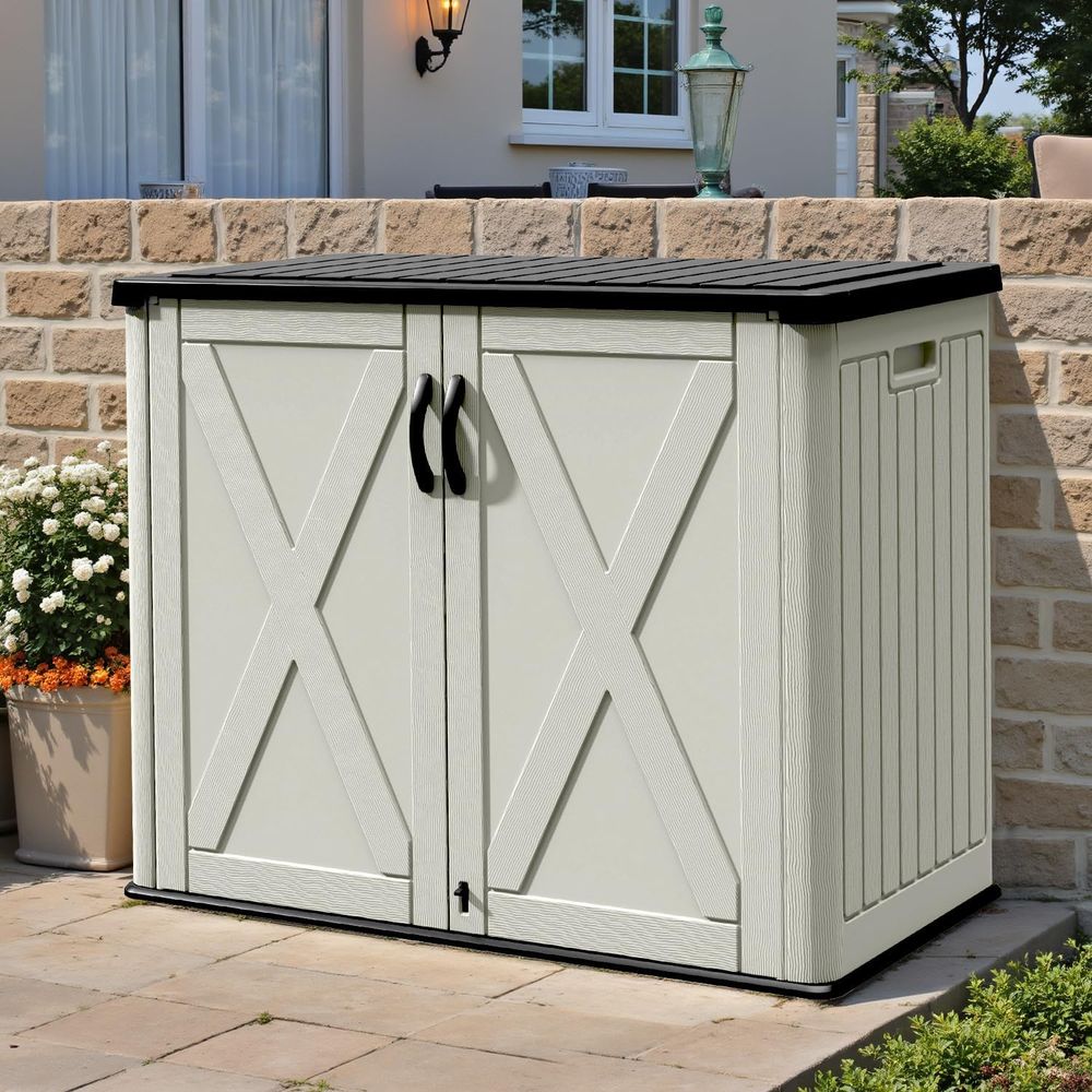 26 Cu.ft Outdoor Storage Cabin - Outdoor Furniture With Storage review and price