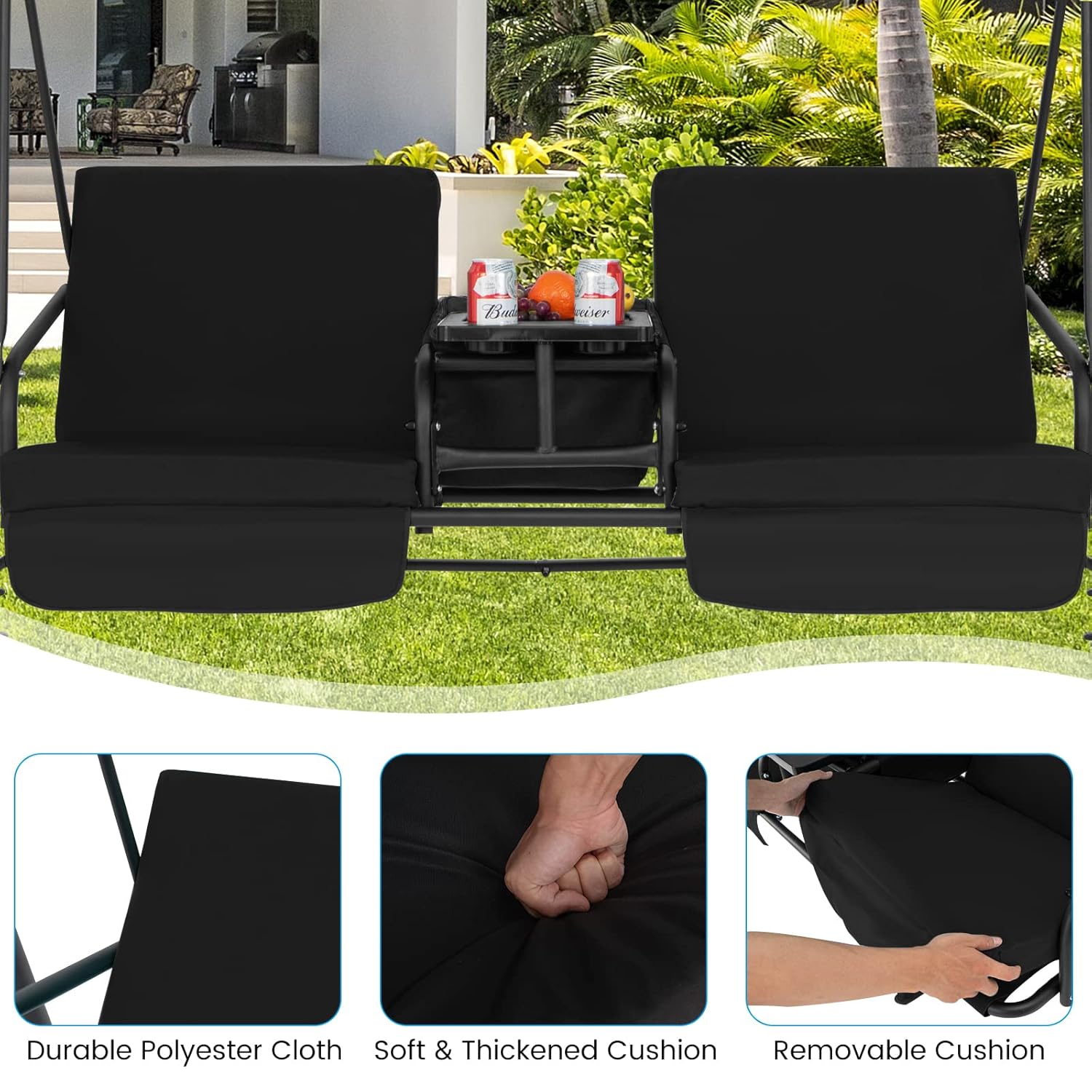 o*-2 Person Porch Swing, Outdo - Outdoor Furniture Ofo review and price