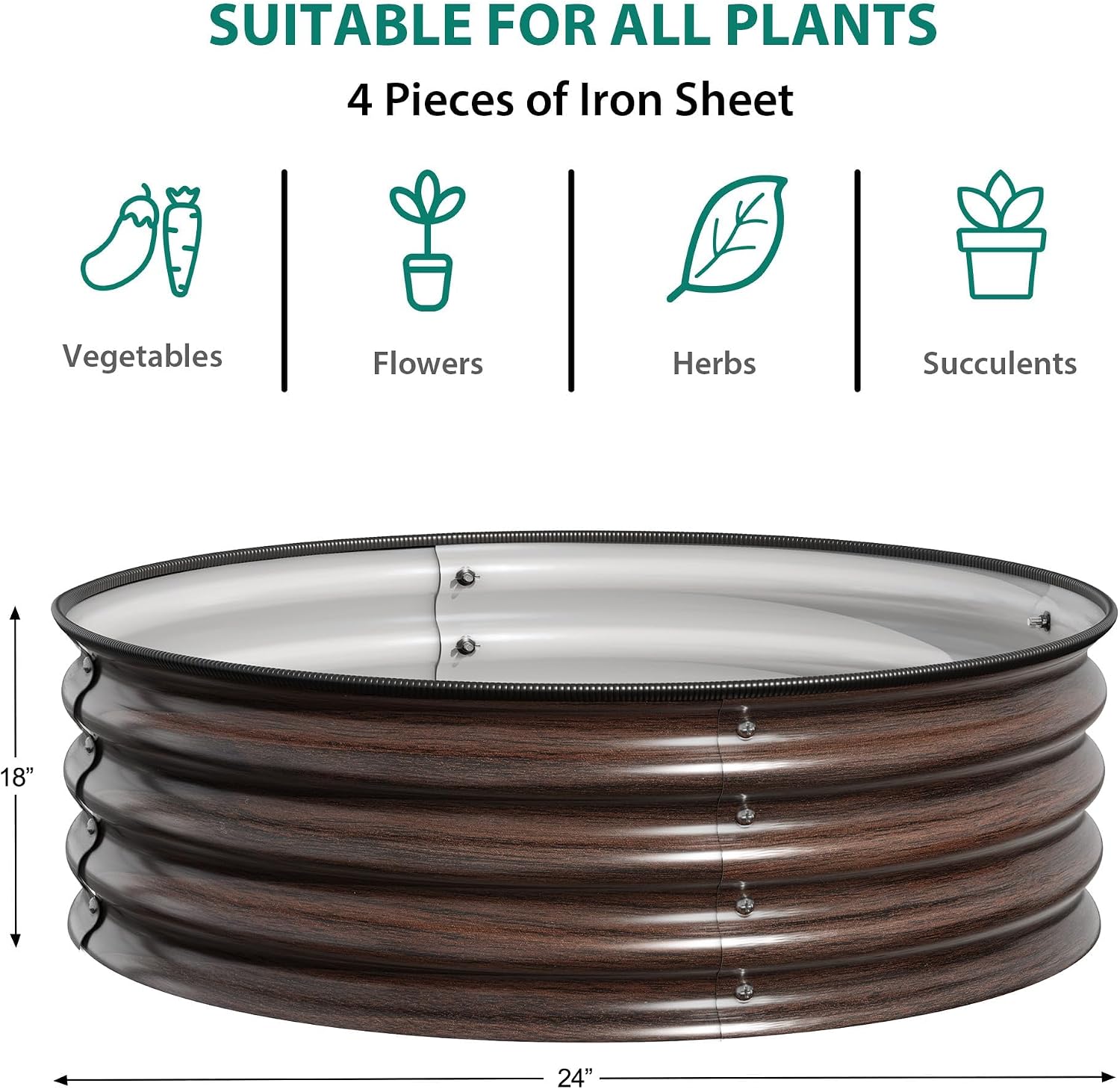 2/3pcs 2X1.5FT Land Guard Galv - Planter Raised Metal review and price