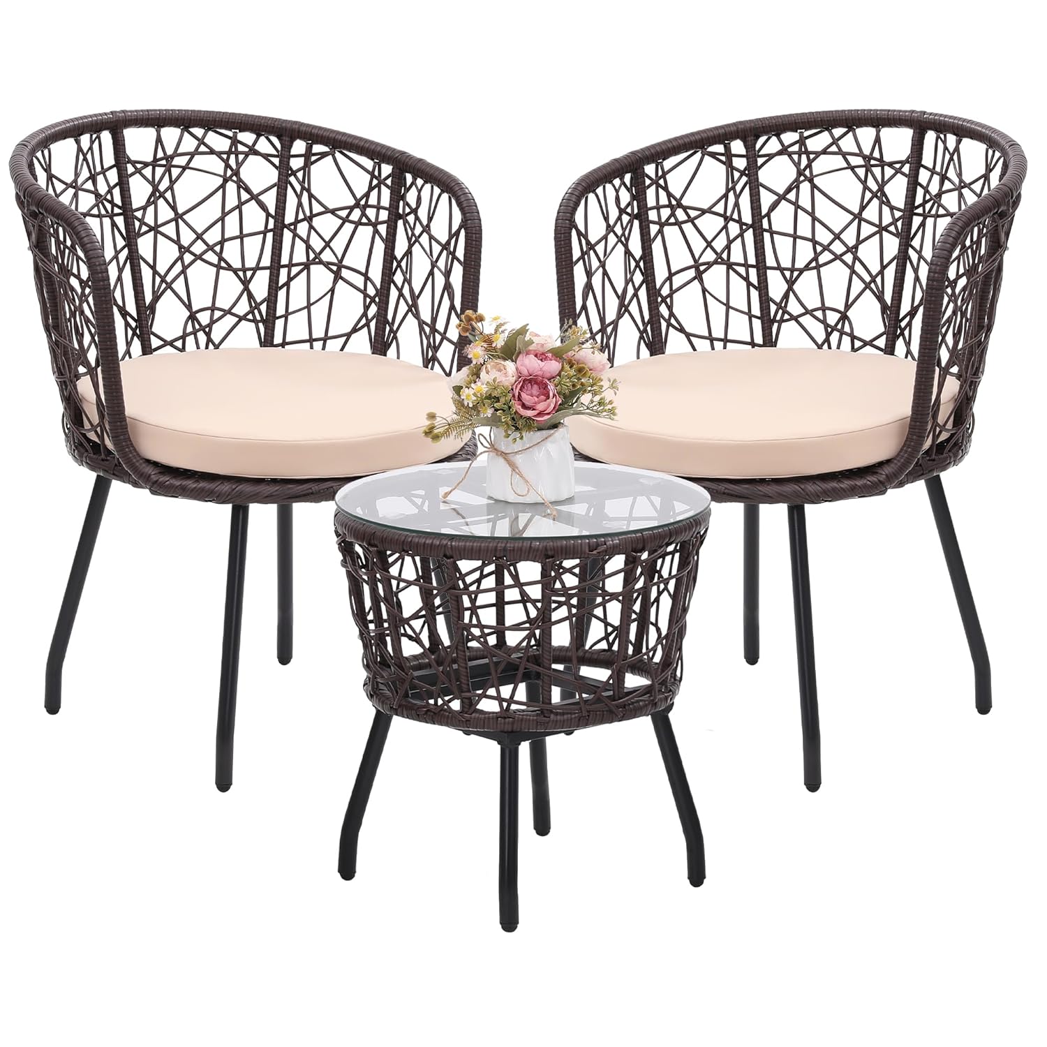 o*-4 Piece Patio Bistro Outdoo - Outdoor Furniture Ofo review and price