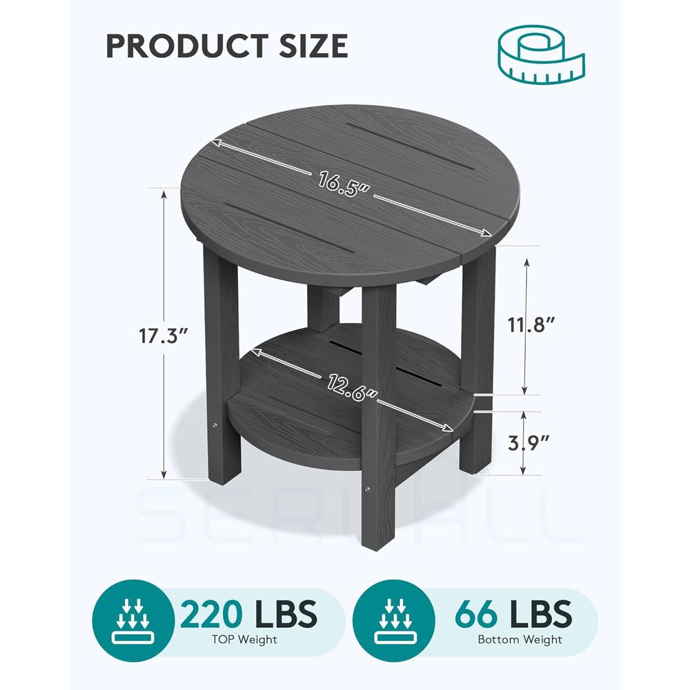 Round Outdoor Side Table Set o - Outdoor Furniture Ofo review and price