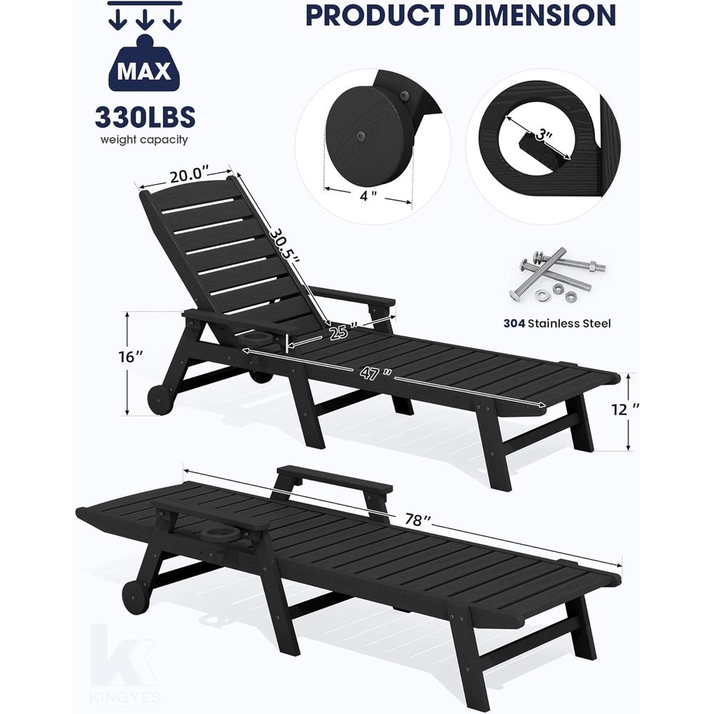 HDPE Lounge Chair Outdoor Set  - Outdoor Furniture Ofo review and price